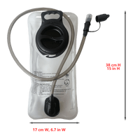 White EVA Water Bladder with Cooling Towel Hydration Backpack 2L Large Capacity Water Bags Reservoir For Running Cycling Hydration Water Storage Bag