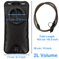 Water Bladder Hydration Backpack 2L Large Capacity EVA Water Bags Reservoir For Running Cycling Hydration Water Storage Bag