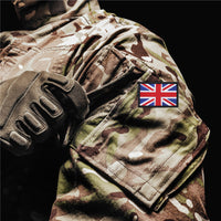 UK Flag 5 x 8 cm Patch, Hook and Loop Embroidery Patches for Uniform, Tactical Bag, Jacket, Jeans, and Hats