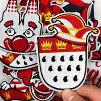 12Pcs Karneval Iron on Embroidered Patches Joker Embroidered Iron on Carnival Patch Sew on Applique for Clothes, Iron-on Patches / Sew-on Appliques Patches for Clothing, Jackets, Backpacks, Caps, Jeans