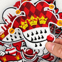 12Pcs Karneval Iron on Embroidered Patches Joker Embroidered Iron on Carnival Patch Sew on Applique for Clothes, Iron-on Patches / Sew-on Appliques Patches for Clothing, Jackets, Backpacks, Caps, Jeans
