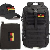 Germany Flag Tactical Patch, Hook and Loop Badge Embroidered Patch for Military Uniform, Tactical Bag, Jacket, Jeans, and Hats