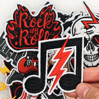 15Pcs Rock and Roll Iron on Embroidered Patches Embroidered Iron on Rock Music Patch Sew on Applique for Clothes, Iron-on Patches / Sew-on Appliques Patches for Clothing, Jackets, Backpacks, Caps, Jeans