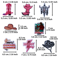 16Pcs Cowgirl Iron on Embroidered Patches Howdy Wild West Embroidered Iron on Patch Sew on Applique for Clothes, Iron-on Patches / Sew-on Appliques Patches for Clothing, Jackets, Backpacks, Caps, Jeans