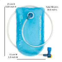 Blue TPU Water Bladder 1L Hydration pack Water Bags Reservoir For Running Cycling Hydration Water Storage Bag