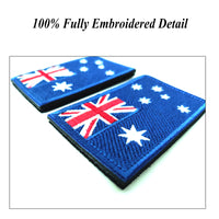 Australia Flag Embroidered Patch, Hook and Loop Badge for Uniform, Tactical Bag, Jacket, Jeans, and Hats