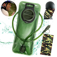 Army Green Water Bladder Hydration Backpack 2L Large Capacity EVA Water Bags Reservoir For Running Cycling Hydration Water Storage Bag