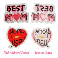 20PCSPcs I Love Mommy Iron on Embroidered Patches Mothers Day Sew on Applique for Clothes, Iron-on Patches / Sew-on Appliques Patches for Clothing, Jackets, Backpacks, Caps, Jeans