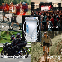 White Water Bladder Hydration Backpack 2L Large Capacity TPU Water Bags Reservoir For Running Cycling Hydration Water Storage Bag