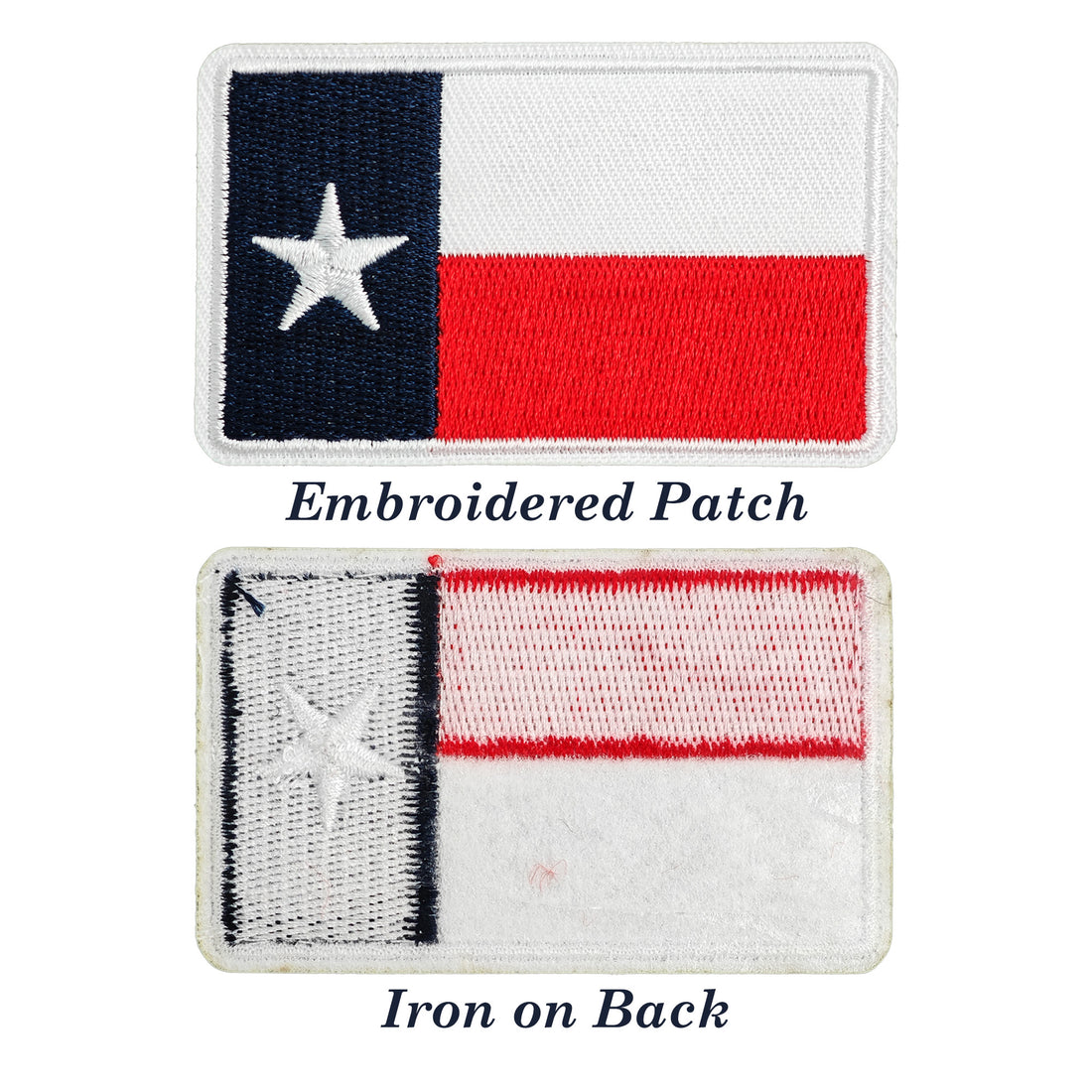 2Pcs Texas Flag Iron on Embroidered Patches Texas Sew on Applique for Clothes, Iron-on Patches / Sew-on Appliques Patches