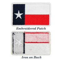 2Pcs Texas Flag Iron on Embroidered Patches Texas Sew on Applique for Clothes, Iron-on Patches / Sew-on Appliques Patches
