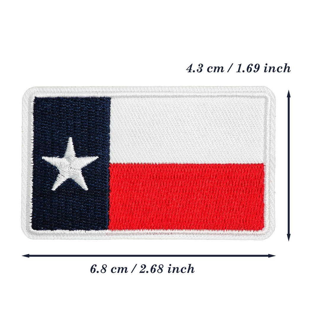 2Pcs Texas Flag Iron on Embroidered Patches Texas Sew on Applique for Clothes, Iron-on Patches / Sew-on Appliques Patches