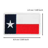 2Pcs Texas Flag Iron on Embroidered Patches Texas Sew on Applique for Clothes, Iron-on Patches / Sew-on Appliques Patches