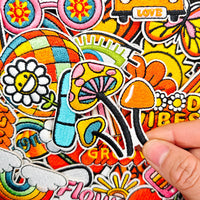 32Pcs Stay Groovy Retro Hippie Iron on Embroidered Patches Sew on Applique for Clothes, Iron-on Patches / Sew-on Appliques Patches for Clothing, Jackets, Backpacks, Caps, Jeans