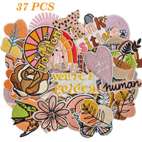 37Pcs You're so Golden Iron on Embroidered Patches Hippie Sew on Applique for Clothes, Iron-on Patches / Sew-on Appliques Patches for Clothing, Jackets, Backpacks, Caps, Jeans