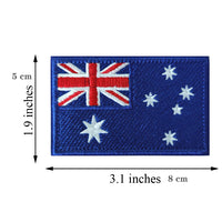 Australia Flag Embroidered Patch, Hook and Loop Badge for Uniform, Tactical Bag, Jacket, Jeans, and Hats