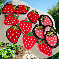 12Pcs Strawberry Iron on Embroidered Patches 3 Different Strawberries Embroidered Iron on Patch Sew on Applique for Clothes, Iron-on Patches / Sew-on Appliques Patches for Clothing, Jackets, Backpacks, Caps, Jeans