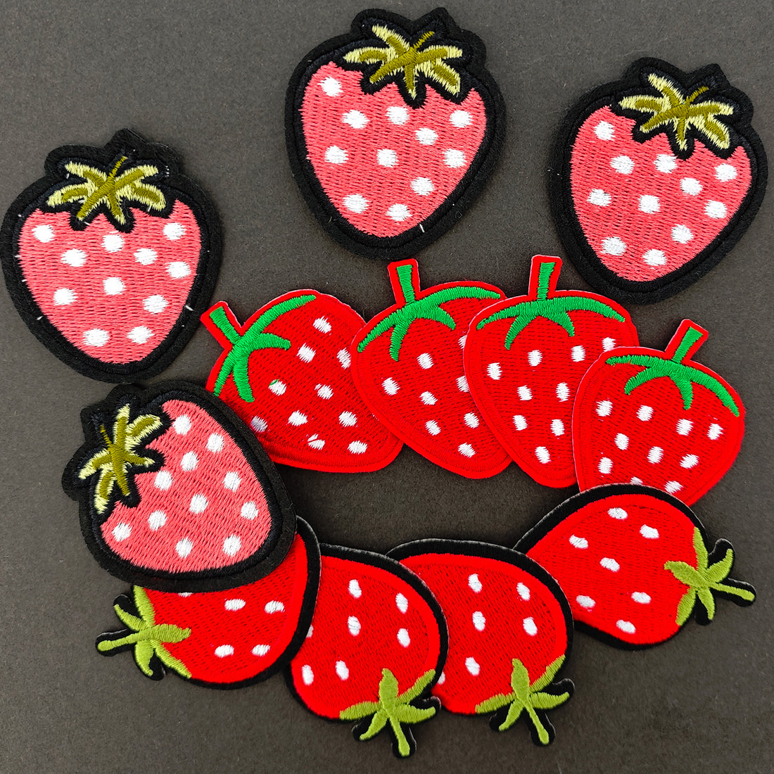 12Pcs Strawberry Iron on Embroidered Patches 3 Different Strawberries Embroidered Iron on Patch Sew on Applique for Clothes, Iron-on Patches / Sew-on Appliques Patches for Clothing, Jackets, Backpacks, Caps, Jeans