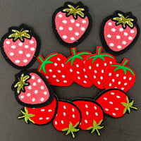 12Pcs Strawberry Iron on Embroidered Patches 3 Different Strawberries Embroidered Iron on Patch Sew on Applique for Clothes, Iron-on Patches / Sew-on Appliques Patches for Clothing, Jackets, Backpacks, Caps, Jeans