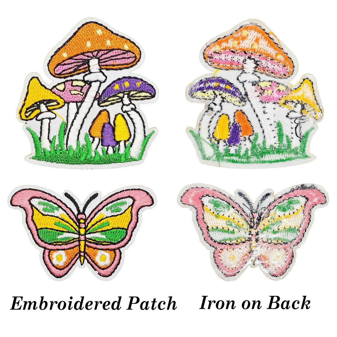 40Pcs Retro Hippie Iron on Embroidered Patches Love Peace Sew on Applique for Clothes, Iron-on Patches / Sew-on Appliques Patches for Clothing, Jackets, Backpacks, Caps, Jeans