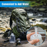 150ml 250ml 500ml White Recycable, food-graded, safety collapsible soft flask hydration bottle FDA approved leakproof flask for camping, running, hiking etc