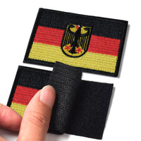 Germany Flag Tactical Patch, Hook and Loop Badge Embroidered Patch for Military Uniform, Tactical Bag, Jacket, Jeans, and Hats