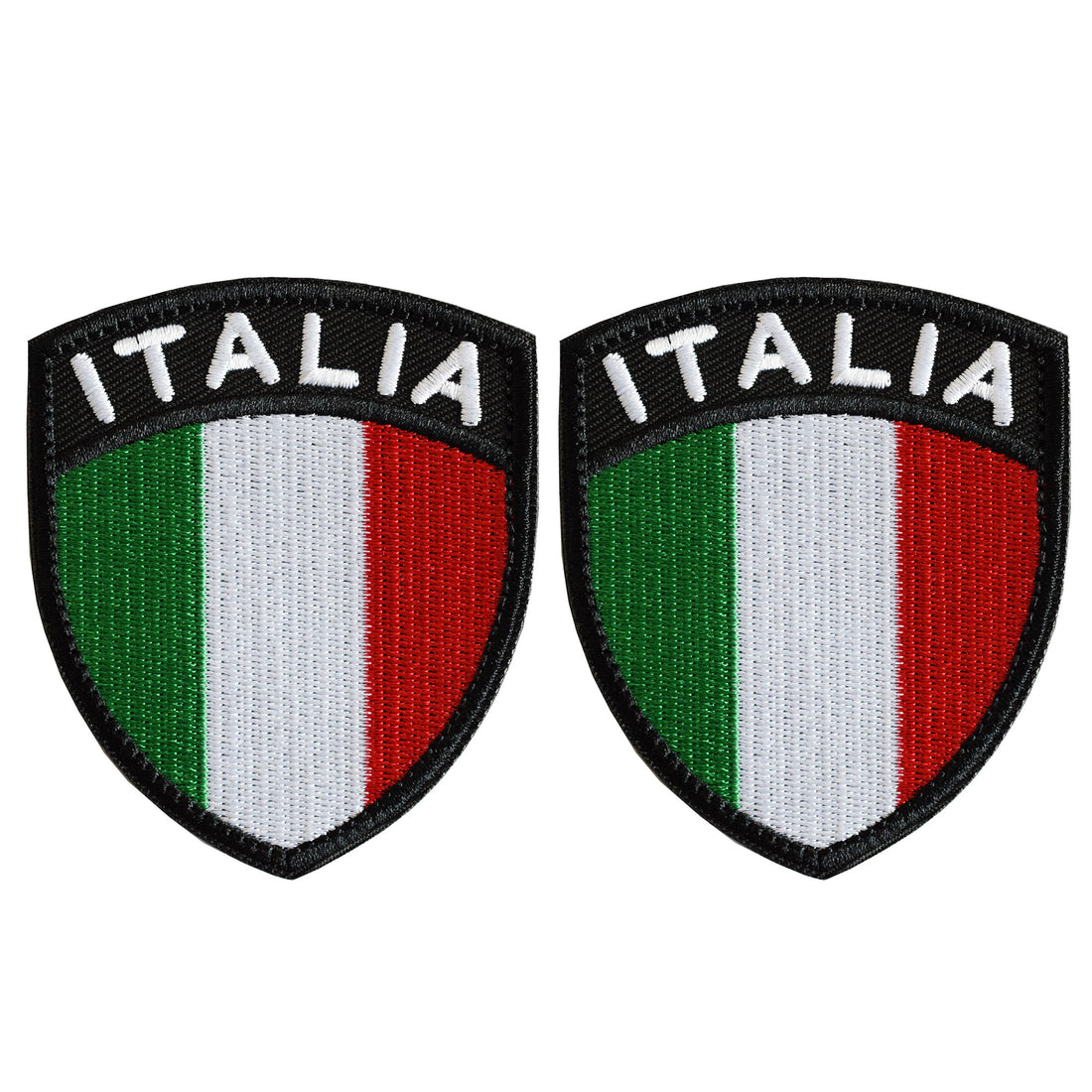 Italy Flag Shield Patch, Hook and Loop Embroidered Patch for Military Uniform, Tactical Bag, Jacket, Jeans, and Hats