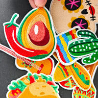 8Pcs Mexico Patches Embroidered Iron on Taco Cactus Avocado Patch for Clothes, Iron-on Patches / Sew-on Appliques Patches for Clothing, Jackets, Backpacks, Caps, Jeans