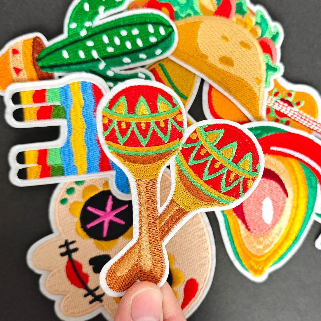 8Pcs Mexico Patches Embroidered Iron on Taco Cactus Avocado Patch for Clothes, Iron-on Patches / Sew-on Appliques Patches for Clothing, Jackets, Backpacks, Caps, Jeans