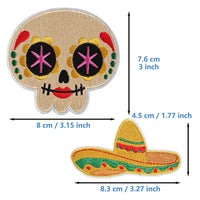 8Pcs Mexico Patches Embroidered Iron on Taco Cactus Avocado Patch for Clothes, Iron-on Patches / Sew-on Appliques Patches for Clothing, Jackets, Backpacks, Caps, Jeans