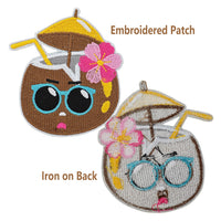 8Pcs Beach Vocation Theme Iron on Embroidered Patches Flamingo Palm Tree Embroidered Iron on Patch Sew on Applique for Clothes, Iron-on Patches / Sew-on Appliques Patches for Clothing, Jackets, Backpacks, Caps, Jeans