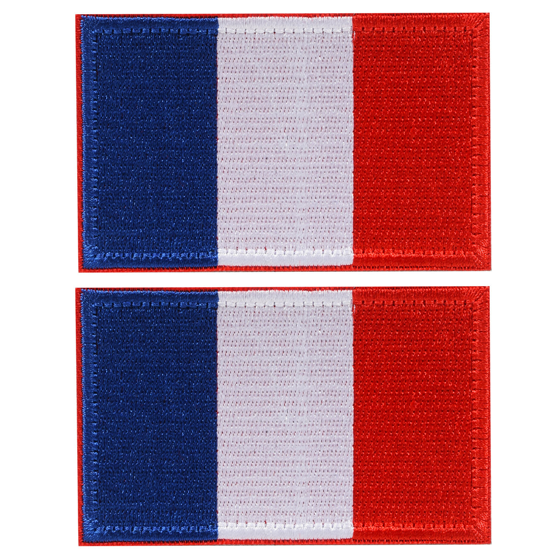 France Flag Tactical Patch, Hook and Loop Patch Embroidered Badge for Military Uniform, Tactical Bag, Jacket, Jeans, and Hats