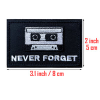 Never Forget Hook Patch Tactical Embroidery Patches