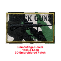Black Matters Morale Fastener Hook & Loop Patch - Camouflage Badge