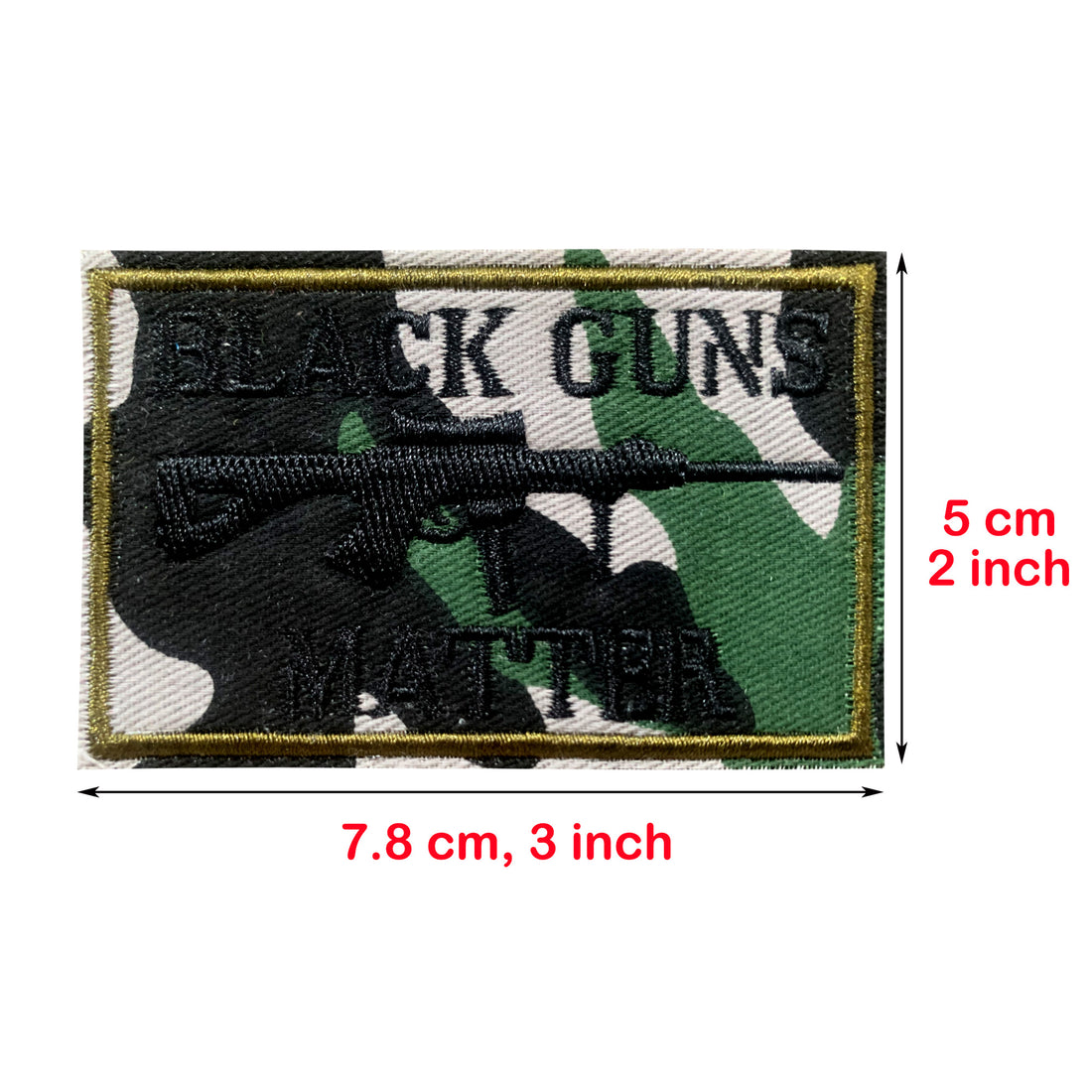 Black Matters Morale Fastener Hook & Loop Patch - Camouflage Badge
