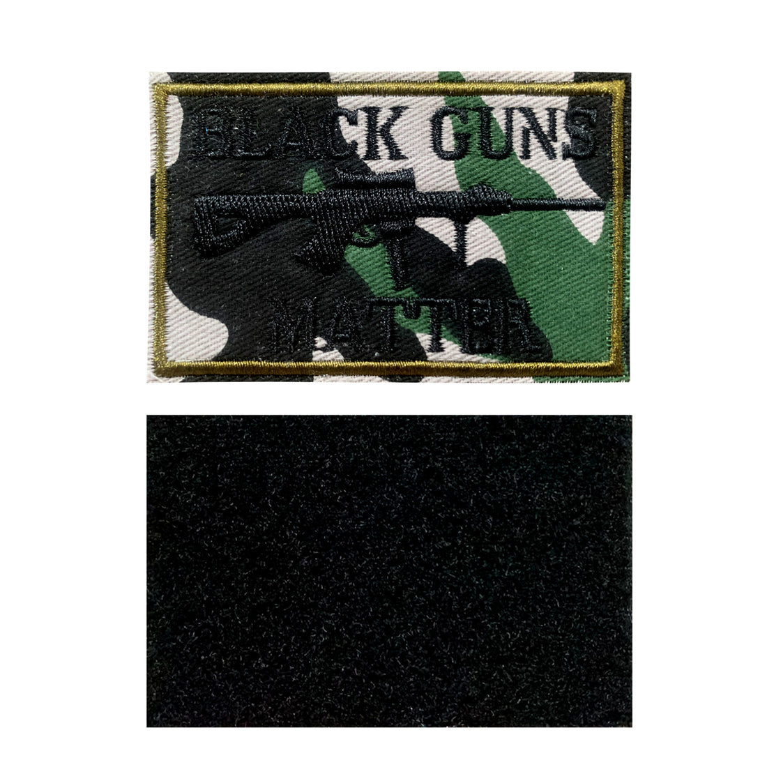 Black Matters Morale Fastener Hook & Loop Patch - Camouflage Badge