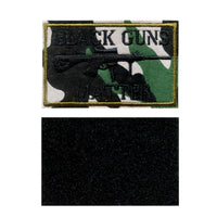 Black Matters Morale Fastener Hook & Loop Patch - Camouflage Badge