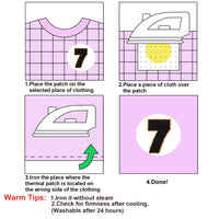20PCS Black Iron-on Chenille Number Patches for Clothing, Jackets, Backpacks - Numbers 0 to 9 Applique Iron on Repair Patches