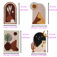 12Pcs Bohemia Iron on Embroidered Patches Exotic Embroidered Iron on Wheat Patch Sew on Applique for Clothes, Iron-on Patches / Sew-on Appliques Patches for Clothing, Jackets, Backpacks, Caps, Jeans