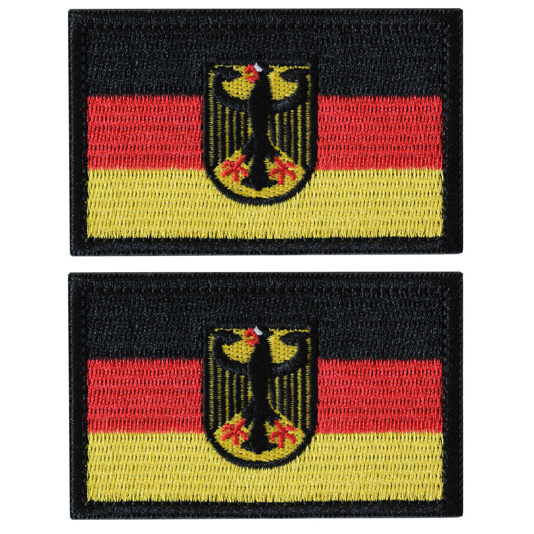 Germany Flag Tactical Patch, Hook and Loop Badge Embroidered Patch for Military Uniform, Tactical Bag, Jacket, Jeans, and Hats