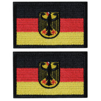 Germany Flag Tactical Patch, Hook and Loop Badge Embroidered Patch for Military Uniform, Tactical Bag, Jacket, Jeans, and Hats