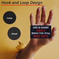 Smile When you still Have Teeth Tactical Embroidered Patch Hook and Loop Uniform Emblem Patches