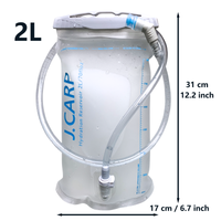 White Water Bladder Hydration Backpack 2L Large Capacity TPU Water Bags Reservoir For Running Cycling Hydration Water Storage Bag