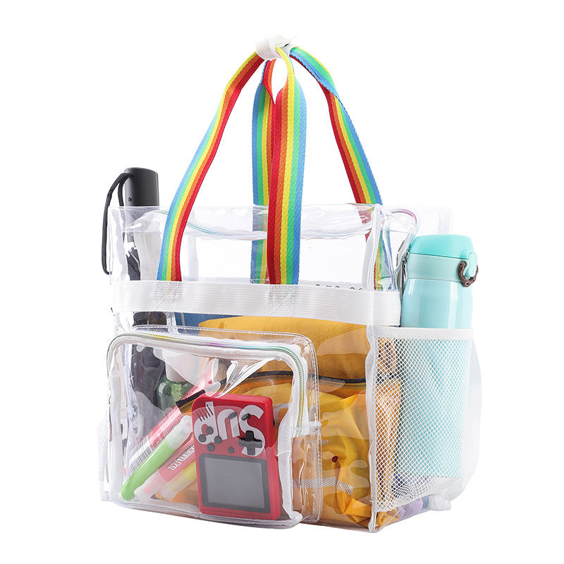 Clear Sling Bag, School Bag, Travel Bag, PVC Bag See Through Bag Clear –  DING YI