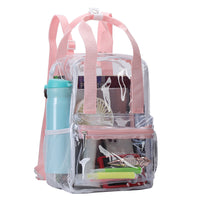 Popular Fashionable Bookbag, School Bag, Travel Bag, PVC Bag See Through Bag Clear Bag Stadium Approved, Transparent See Through Clear Backpack, School Bag for Work, Sports Games, Events