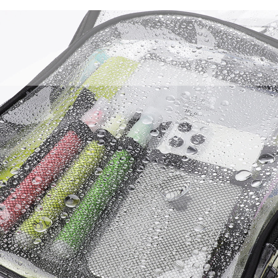 Durable Large Volume Bookbag, School Bag, Travel Bag, PVC Bag See Through Bag Clear Bag Stadium Approved, Transparent See Through Clear Backpack, School Bag for Work, Sports Games