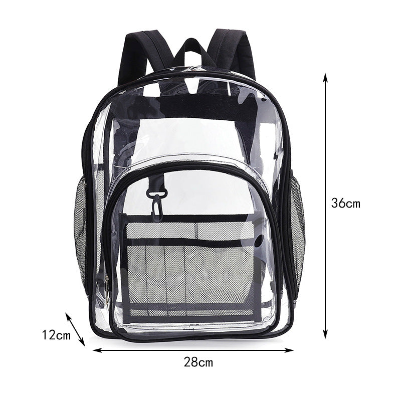 Popular Fashionable Bookbag, School Bag, Travel Bag, PVC Bag See