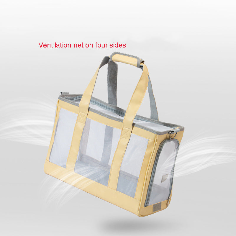 Transparent Cat Carrier, Dog Carrier, Pet Carrier, Portable Hand Bag Carrier for Small to Medium Cat and Small Dog