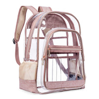 Large Volume Bookbag, School Bag, Travel Bag, PVC Bag See Through Bag Clear Bag Stadium Approved, Transparent See Through Clear Backpack, School Bag for Work, Sports Games