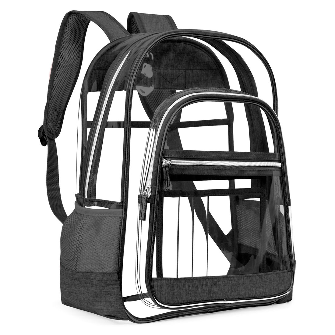 Large Volume Bookbag, School Bag, Travel Bag, PVC Bag See Through Bag Clear Bag Stadium Approved, Transparent See Through Clear Backpack, School Bag for Work, Sports Games